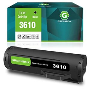 greenbox remanufactured toner cartridge replacement for xerox 106r02722 106r02720 for 3610 3610n 3610dn 3610dnw 3615 3615d 3615dnw printers (1 pack)