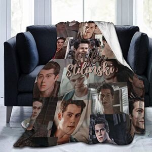 uilove stiles stilinski super soft cozy blanket microfiber flannel lightweight throw blanket for bed couch sofa chair living room,suite for all season 60x50inch