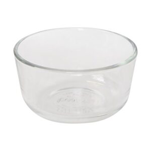 Pyrex (2 7202 Glass Bowls & (2) 7202-PC Olive Green Lids