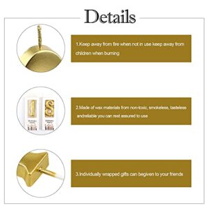 LUTER 2.3 Inch Numeral Birthday Candles, Gold Number Candle for Cakes Number 1 Candle Glitter Candles for Kids’ Birthday Party Adults’ Wedding Anniversary Prom Graduation Party