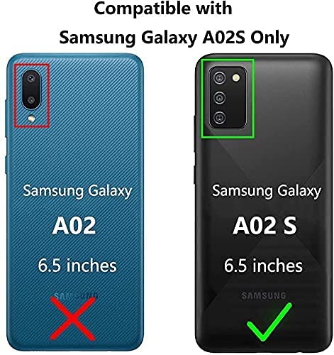 LeYi for Samsung Galaxy A02S Case, Samsung A02S Case with [2 x Tempered Glass Screen Protector], Full-Body Shockproof Soft Liquid Silicone Hybrid Protective Phone Cover Case for Galaxy A02S, Blue