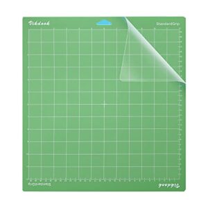 VIKDOOK Cutting Mat for Cricut Machine 12” X12” 5 Pack Mats Standard Grip Sticky Mats Green Color Pack