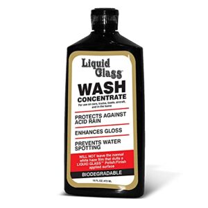 liquid glass wash concentrate - for use on cars, trucks, boats, aircraft, and in the home - 16 fluid ounces