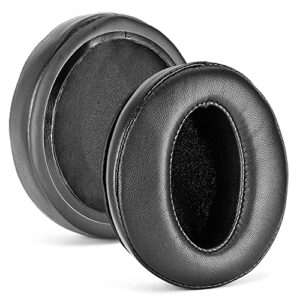 defean hd4.50btnc upgrade quality sheepskin leather ear pads - ear cushion replacement compatible with sennheiser hd 4.50bt hd 4.40bt 4.30bt headset, high-density noise cancelling foam, memory foam