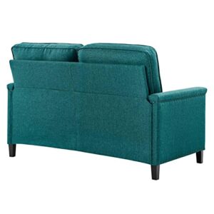 Modway Ashton Love Seats, Teal