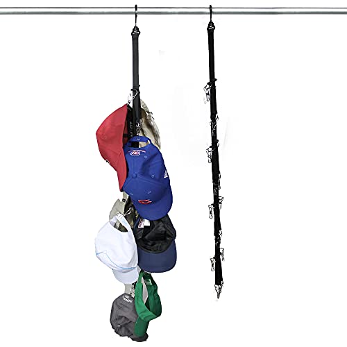 LAMINET Closet Hanger Hat Rack Organizer Hats, Purses, and other items for up to 16 items. Easy Assembly Hangs Over Rod Dent/Scratch Free