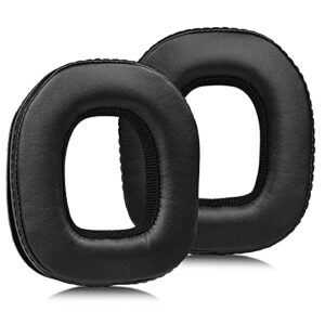 molgria a40 a50 earpads, replacement ear pads cushion for astro gaming a40 wired a50 wireless gaming headset(leather black)