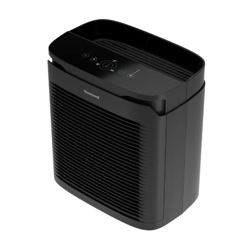 Honeywell PowerPlus HEPA Air Purifier, Allergen Reducer for Medium/Large Rooms (200 sq. ft.) Black - Wildfire/Smoke, Pollen, Pet Dander & Dust Air Purifier, HPA3100