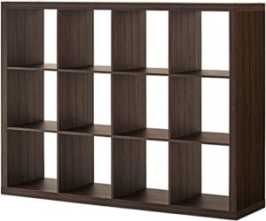 better homes and gardens 12-cube organizer, tobacco oak