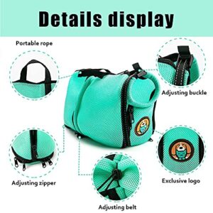 AWOOF Cat Grooming Bag Adjustable Cat Bathing Bag Anti Scratch & Bite Polyester Soft Durable Mesh Cat Shower Bag for Small Medium Large Cats Nail Trimming Ear Cleaning Medicine Taking