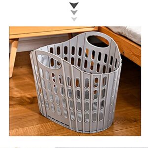 Collapsible Laundry Hamper, Large Clothes Hampers for Laundry,Fold Flat Easy Breathable Store Clothes High Capacity Laundry Basket Hamper, PP Plastic Storage Laundry Basket with Dual Handles,Toys Organizers and Storage Laundry Bin，laundry classifier，Pla