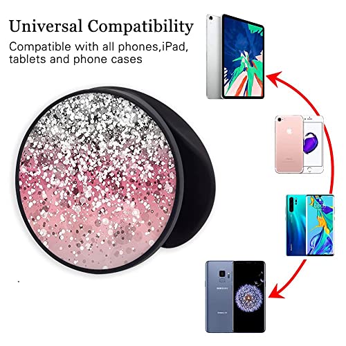 DaBuBu New Version Phone Holder Pink Gold Blue Glitter 3 Pack Expanding Grip Stand Finger Holder for Smartphone and Tablets