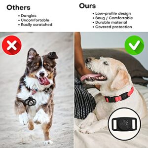 Pup Culture Airtag Dog Collar Holder, Protective Airtag Case for Dog Collar, Airtag Loop for GPS Dog Tracker, Dog Trackers for Apple iPhone, Airtag Pet, Dog Airtag Holder