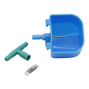 koleso automatic rabbit drinking water bowl farm equipment rodents feeding supplies 8.5mm plastic drinking fountain waterer cup 10 sets-11711