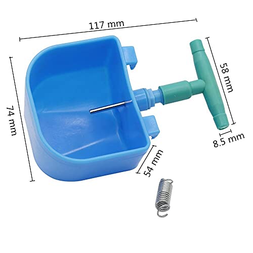 Koleso Automatic Rabbit Drinking Water Bowl Farm Equipment Rodents Feeding Supplies 8.5mm Plastic Drinking Fountain Waterer Cup 10 Sets-11711