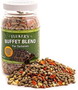 fluker's buffet blend tortoise freeze dried food 6.75oz - includes attached dbdpet pro-tip guide