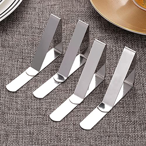 ZUER Table Cover Clips,1.8 Inch Height Picnic Table Cloth Cover Holders Clamps,Great for Home,Ourdoor Parties,Picnics,Restaurant,Weddings,Buffets,Dinners,Camping