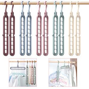 magic space saving clothes hangers 10 pack cascading hanger 9 slots closet organizer space saver for heavy clothes (10)
