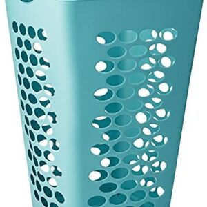 CR-FUSE 2 Pcs of Mainstays Flexible Square Teal Laundry Hamper, Great Laundry Basket 26 Inches(2-Pack)