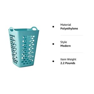 CR-FUSE 2 Pcs of Mainstays Flexible Square Teal Laundry Hamper, Great Laundry Basket 26 Inches(2-Pack)