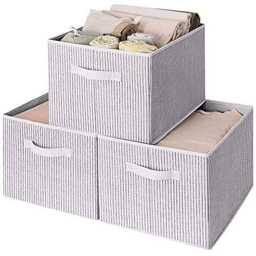 GRANNY SAYS Bundle of 3-Pack Rectangle Storage Bins & 3-Pack Rectangle Lidless Storage Bins