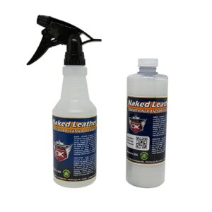 detail king naked leather for king ranch leather - cleaner & conditioner kit - 16oz of each