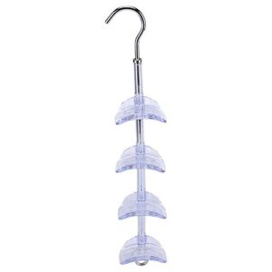 Purse Hanger for Closet, Hanging Storage Handbag Organizer for Belts, Accessories, Clothes, Handbags, Backpacks(Transparent)