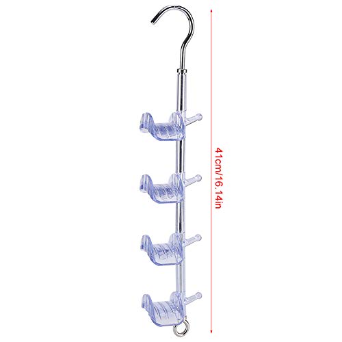 Purse Hanger for Closet, Hanging Storage Handbag Organizer for Belts, Accessories, Clothes, Handbags, Backpacks(Transparent)