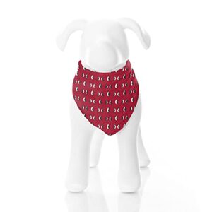 kickee print pet bandana, puppies and older dogs, so doggone cute (crimson penguins - s)
