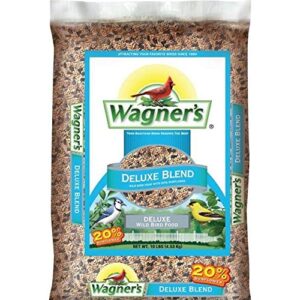 Wagner's 62059 Greatest Variety Blend Wild Bird Food, 16-Pound Bag & 13008 Deluxe Wild Bird Food, 10 lb Bag