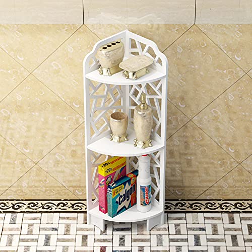 Intexca & Design MultiTier Bathroom Storage Corner Shelf Rack Organizer 3 Tier