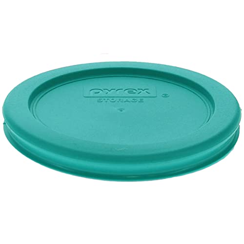 Pyrex (4 7202 1-Cup Glass Bowls & (4) 7202-PC 1-Cup Turquoise Lids