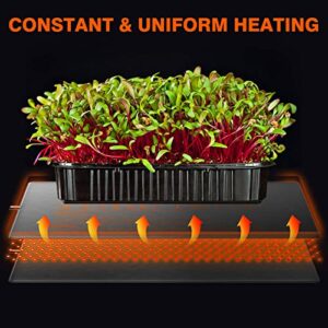 Spider Farmer Seedling Heat Mat Kit 10"X20.75" and Digital Heating Mat Thermostat Controller Combo Set Waterproof for Indoor Seeding and Germination