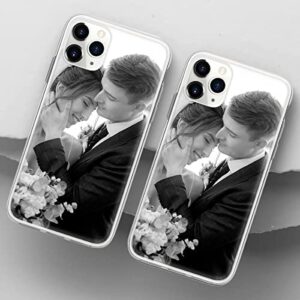 RobertsShop, Personalized Design Your Own Picture Photo Custom Customized Phone Case Cover Compatible with iPhone 6 6s 7 8 Plus SE 2020 X XS XR 11 12 Mini Pro Max Samsung Galaxy S9 S10 S20 S21 Thermoplastic Polyurethane