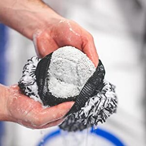The Rag Company - The Cyclone Ultra Wash Mitt + Cyclone Ultra 6x8 Wash Pad Combo Pack - Microfiber Blend, Twist Loop Interior Liner Ideal for Foam, Soap + Bucket, & Rinseless Washing Methods