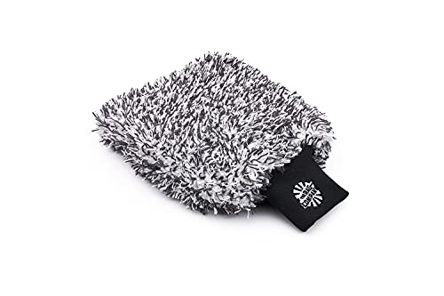 The Rag Company - The Cyclone Ultra Wash Mitt + Cyclone Ultra 6x8 Wash Pad Combo Pack - Microfiber Blend, Twist Loop Interior Liner Ideal for Foam, Soap + Bucket, & Rinseless Washing Methods