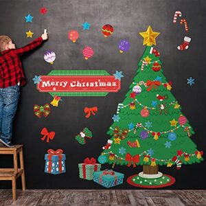 71 Pieces Christmas Classroom Bulletin Board Decor Christmas Tree Poster Merry Christmas Banner Christmas Tree Candy Canes Star Bell Snowflake Presents Christmas Stocking Christmas Ball Bows Cutouts