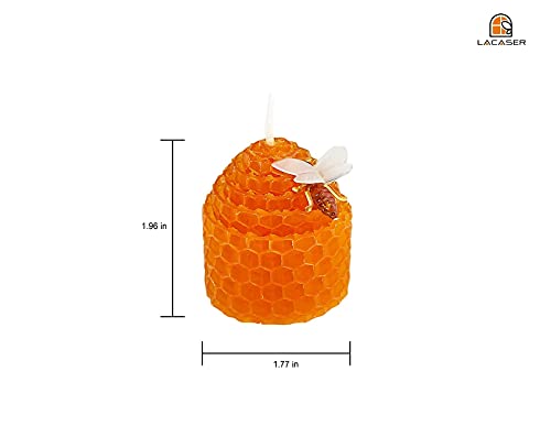 Lacaser Natural Beeswax Votive Candles Bulk Set of 24, Dripless & Smokeless & Unscented, 6 Colors Available, Gift Box Packed