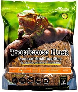 dbdpet galapagos tropicoco natural coconut husk bedding substrate brown 8qt - includes attached pro-tip guide