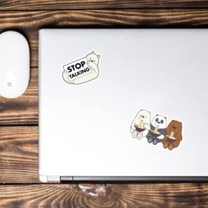 Careflection We Bare Bears Stickers Perfect for Laptop Computer Bottle Travel Mobile Guitar Pack of 25