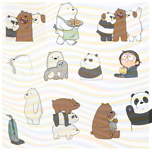 Careflection We Bare Bears Stickers Perfect for Laptop Computer Bottle Travel Mobile Guitar Pack of 25