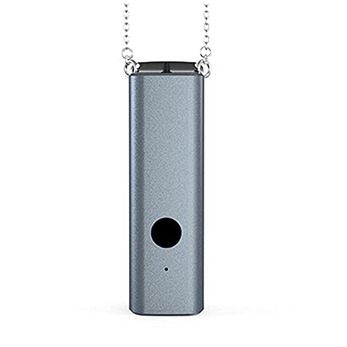 Purecubic Gray Personal Air Purifier Necklace Portable Hanging Neck USB Mini Kids Small Battery Power Necklace Air Purifier No Filter