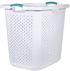 cr-fuse home logic xl lamper laundry basket 2.5 bushel, white