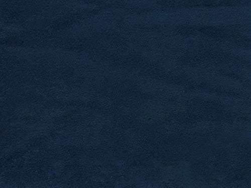 Micro/Passion Suede Fabric Cool Colors 58" Wide Sold by The Yard (58"W x 36"L / 1 Yard Piece/Prime, Indigo)