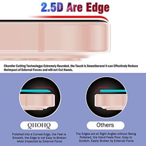 QHOHQ 2 Pack Privacy Screen Protector for iPhone 13 6.1" with 2 Packs Camera Lens Protector, Full Screen Tempered Glass Film,9H Hardness Scratch Resistant, Anti Spy, Easy Install - Case Friendly