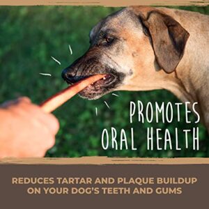 Mighty Paw Naturals Bully Sticks | All-Natural Protein-Rich Dog Chews from Grass-Fed Beef. Single-Ingredient Pet Treat for Dental Health. Keeps Chewers Busy