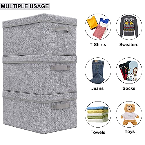 GRANNY SAYS Bundle of 1-Pack Extra Large Rectangle Storage Bins & 3-Pack Rectangle Storage Bins with Lids