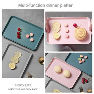 Serving Tray, Serving Platter-2pack Rectangle Serving Decoration Trays for Home, Diner Room,Coffee Shop, Commercial Kitchen, Restaurant, & Hotel