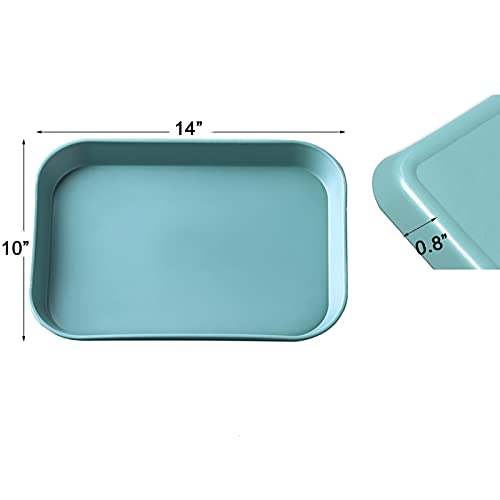 Serving Tray, Serving Platter-2pack Rectangle Serving Decoration Trays for Home, Diner Room,Coffee Shop, Commercial Kitchen, Restaurant, & Hotel