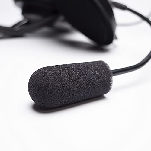 Ear Pads Foam Cushion Microphone Cover Compatible with Microsoft LifeChat LX-3000 LX 3000 Headset Life Chat Headphone (Pu Leather Ear Pads+Microphone Cover)